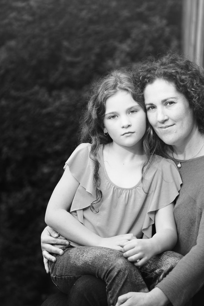Mother and daughter timeless outdoor portrait