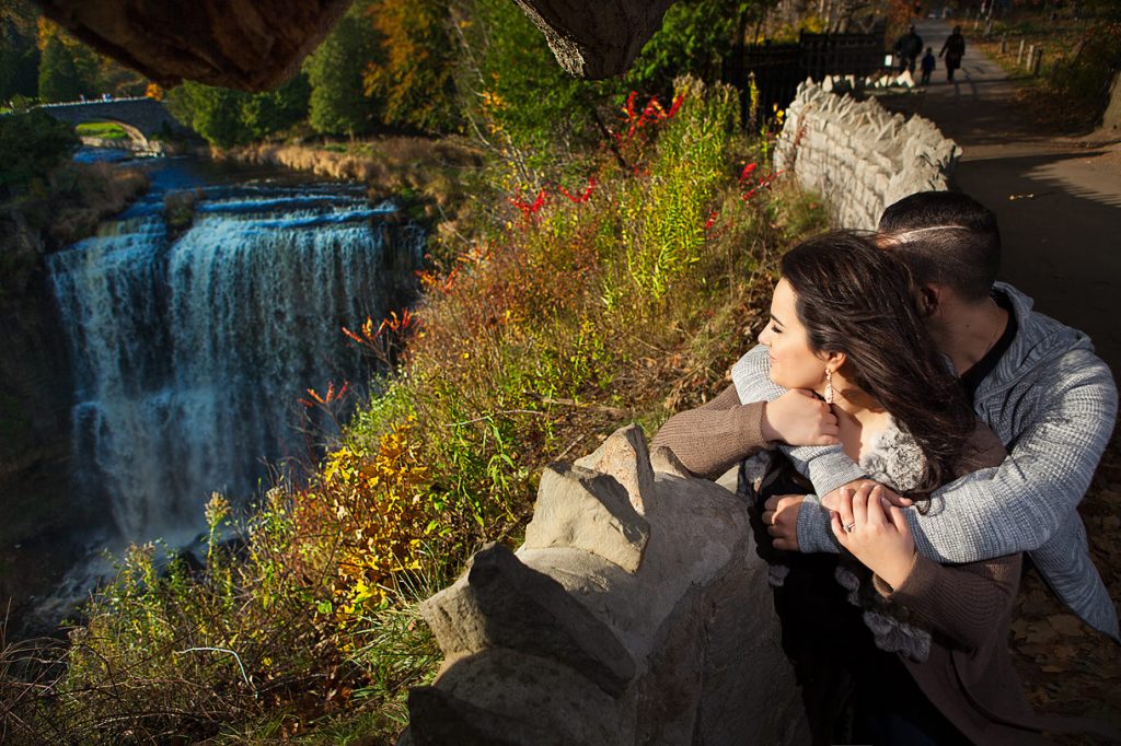 Webster Falls Engagement Photos in Hamilton