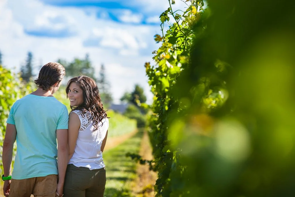 Two Sisters Winery Engagement photos