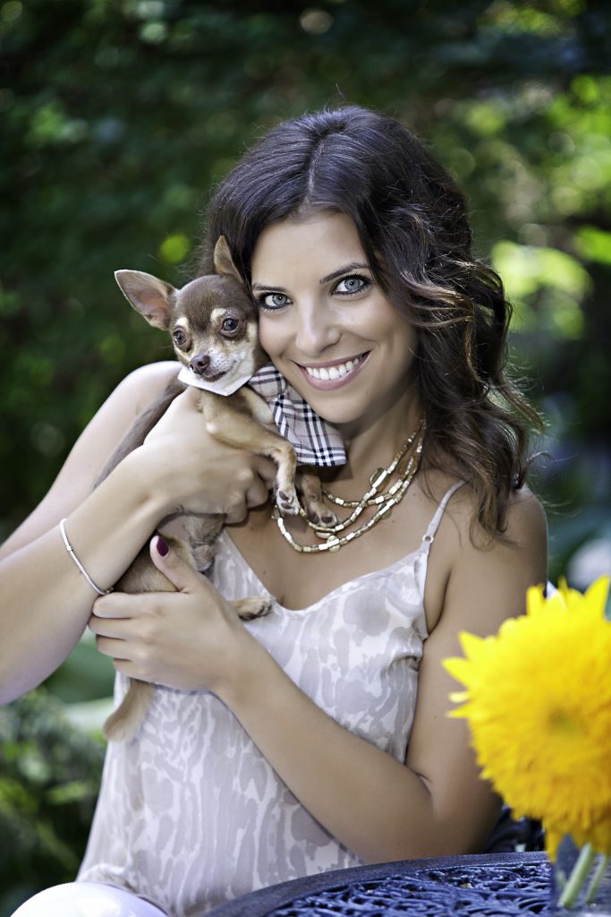 Girl with her Chihuahua photos