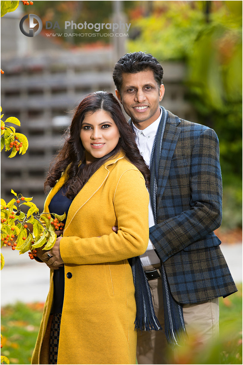 Couples photography at The Arboretum, University of Guelph