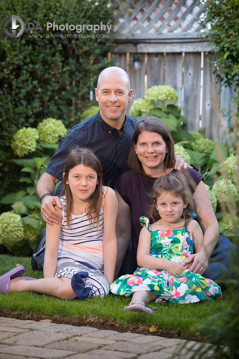 Backyard Family Portraits in Guelph