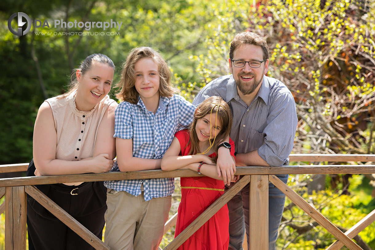 Village by the Arboretum Family photo in spring