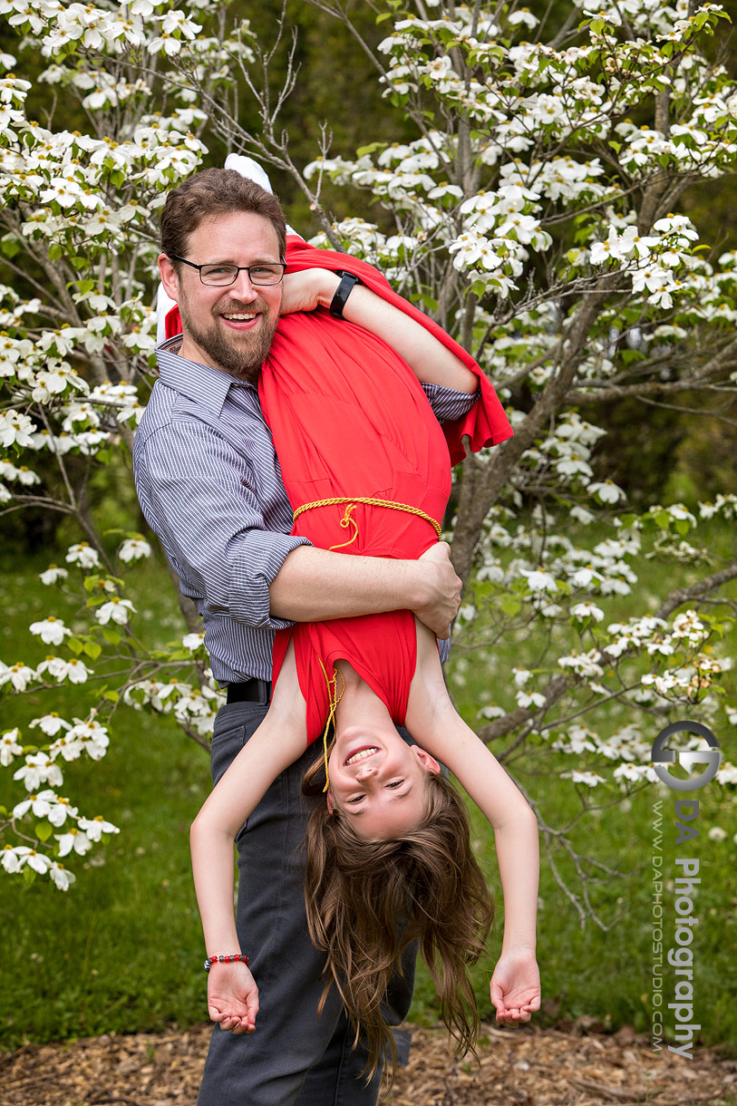 Fun family photo at the Arboretum in Guelph